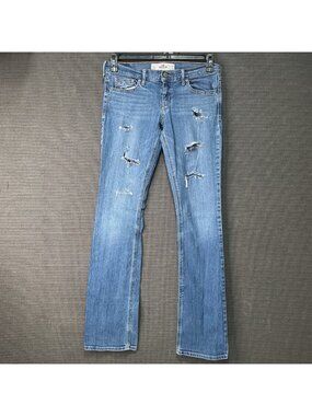 Hollister Womens Size 5L W27 L35 Distressed SoCal Stretch Venice Bootcut Jeans